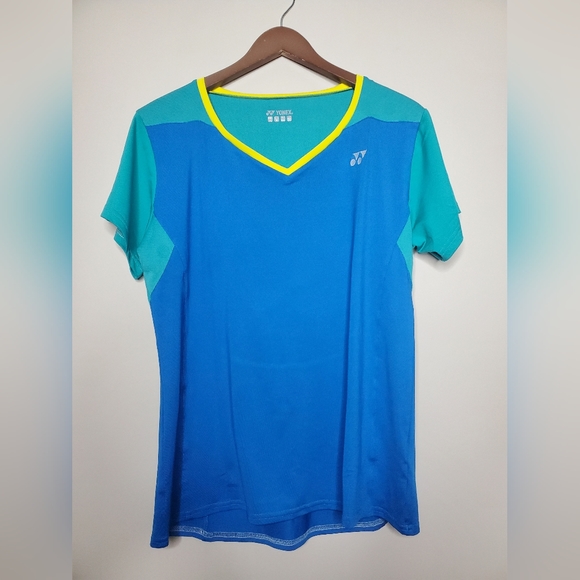 Yonex Other - YONEX Juniors Activewear Jersey Blue/Yellow Size XL Tennis/Badminton Shirt